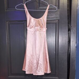 Lucy in the Sky Pale Pink Satin Dress